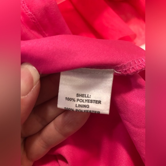 Lace and Beads fucia tulle dress ruched top & tiers, 22 - Picture 10 of 11